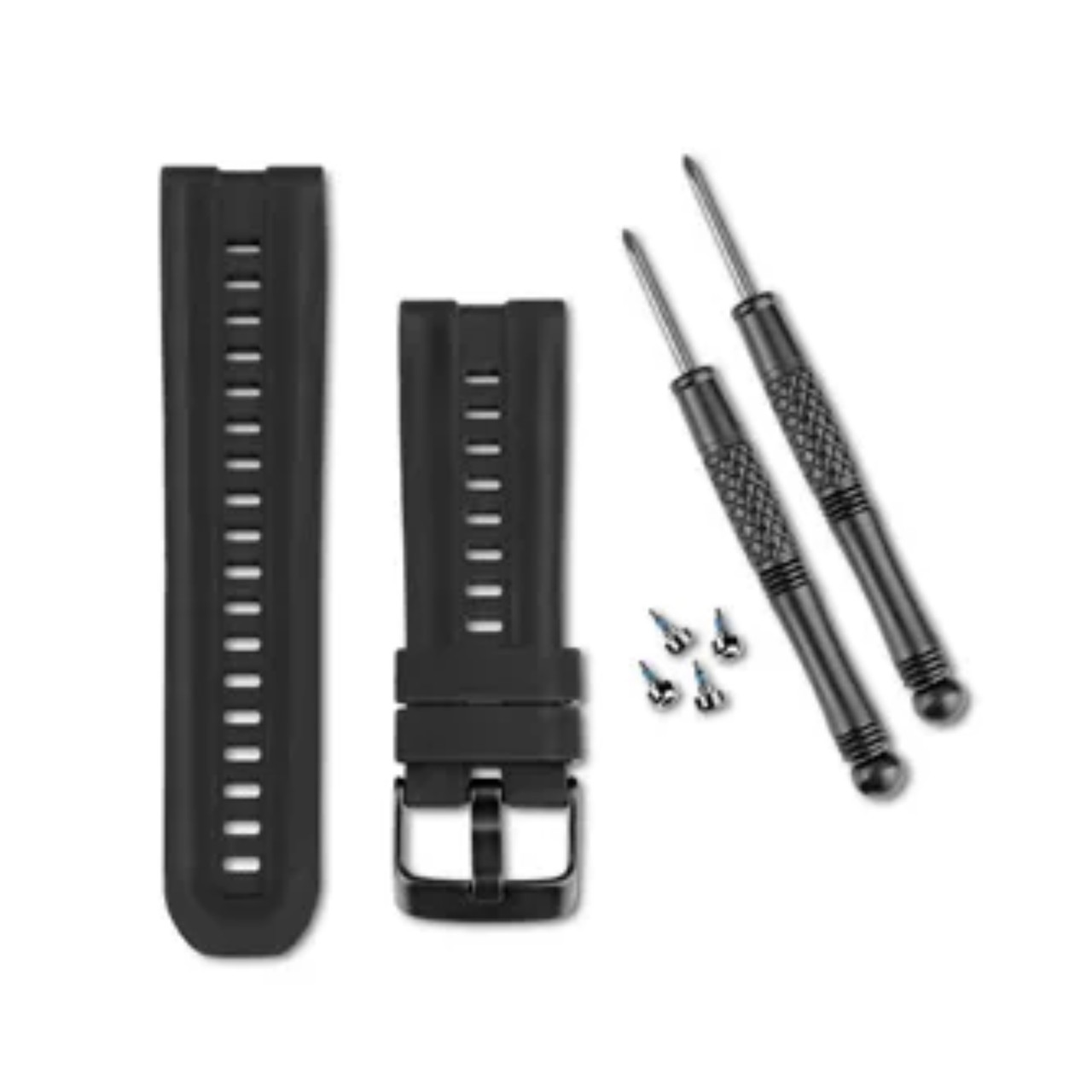 Black Silicone Watch Band